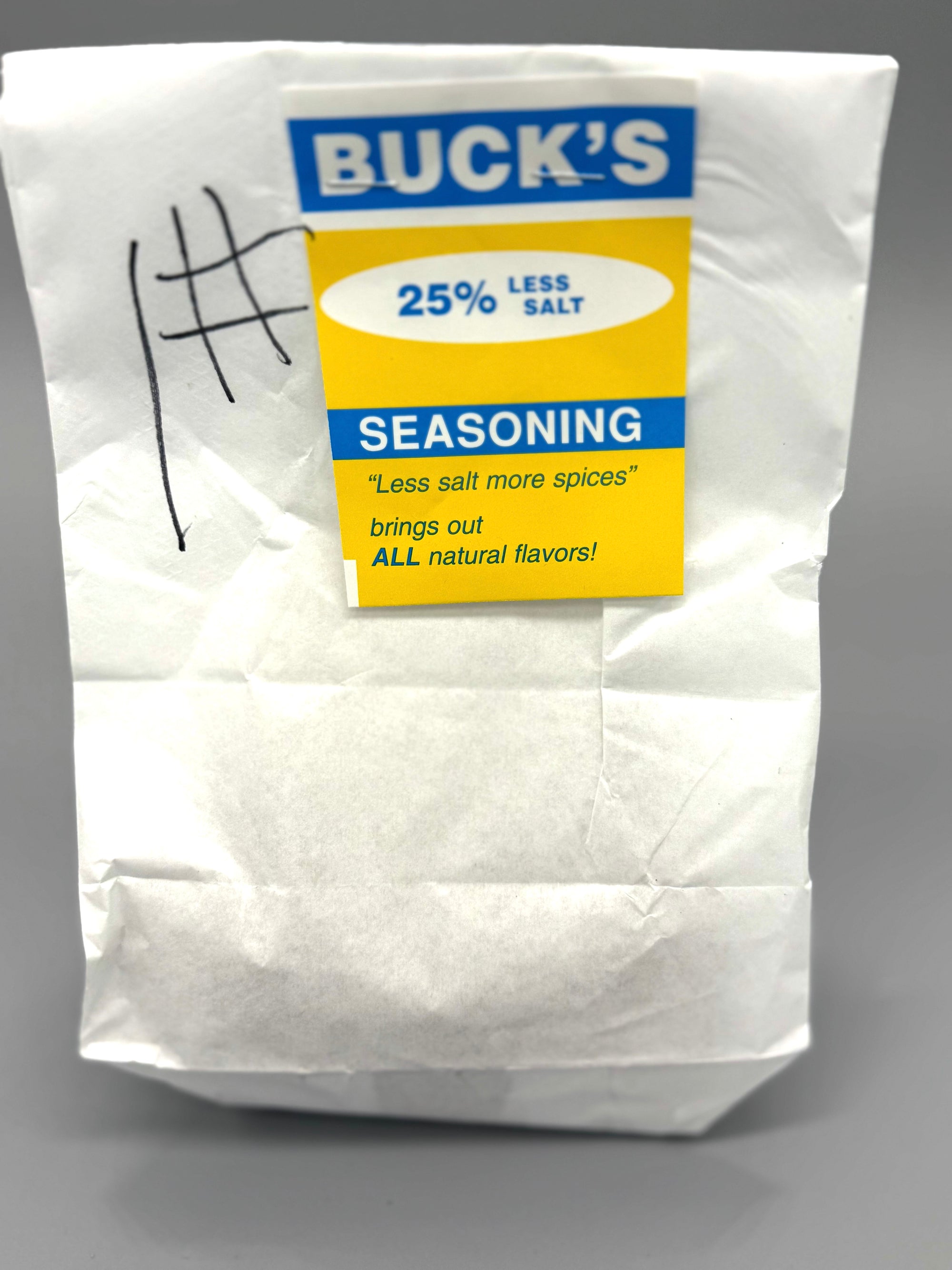 Bucks 25% less salt Seasoning 1lb refill