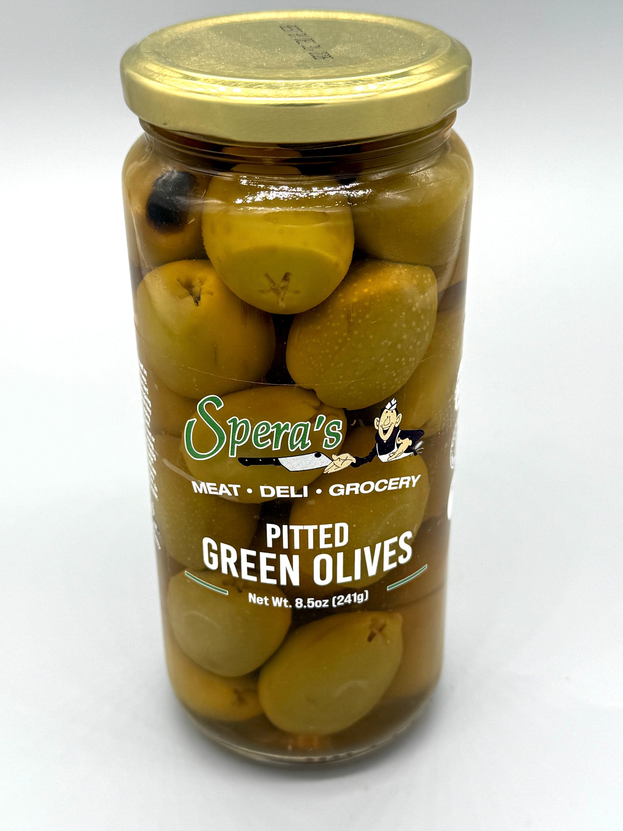 Spera's Pitted Green Olives