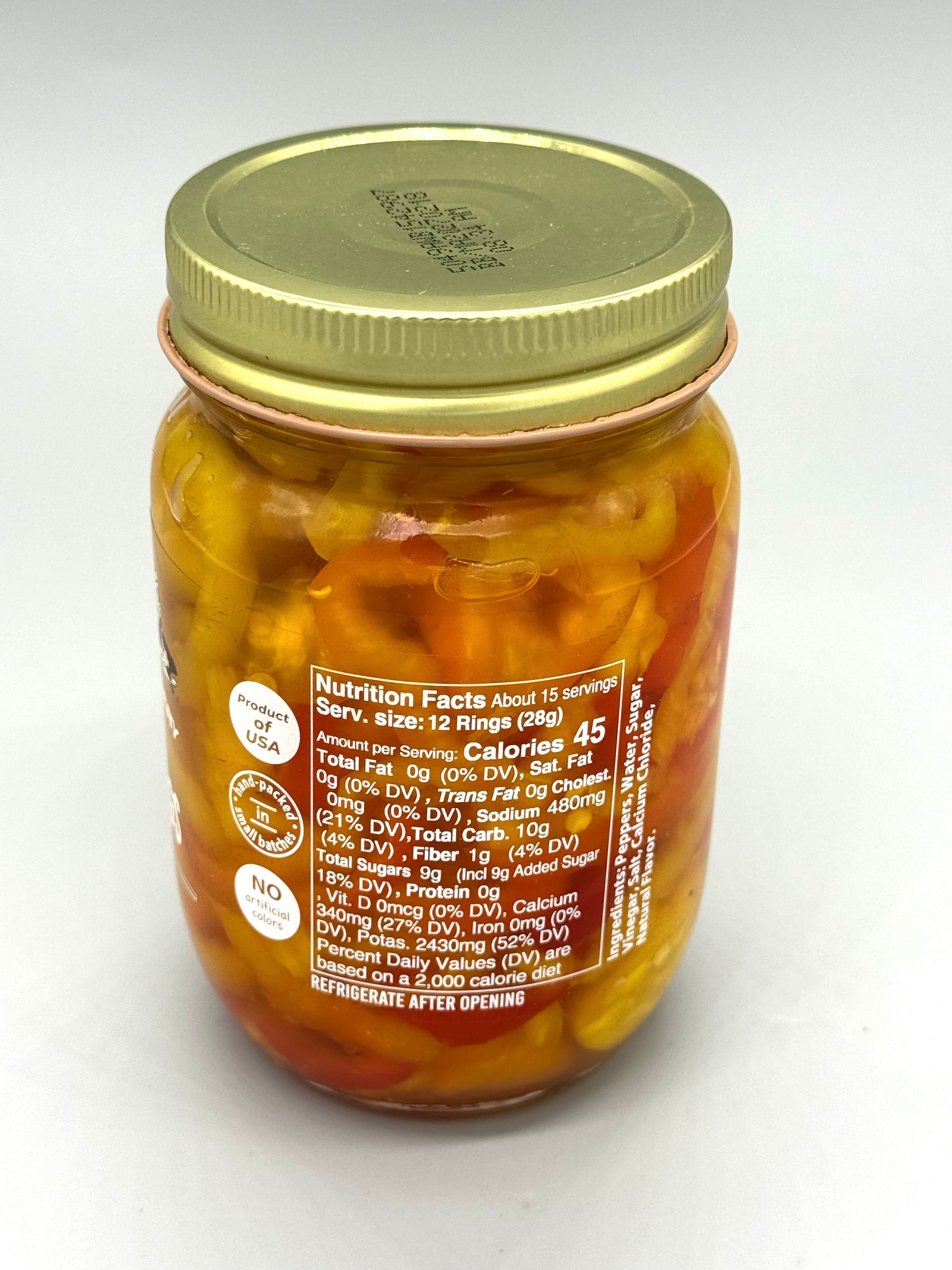 Spera's Hot Banana Pepper Rings