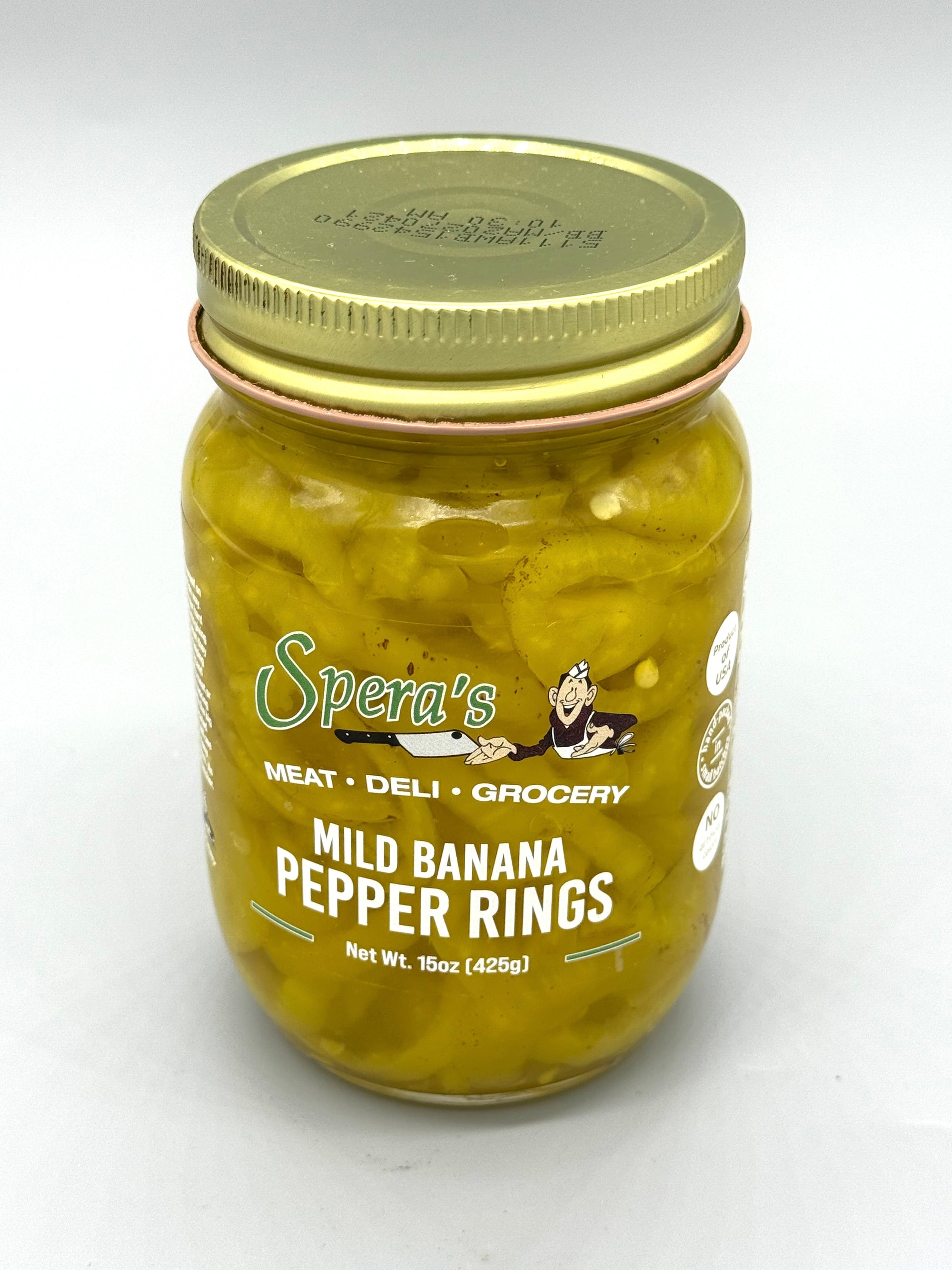 Spera's Mild Banana Pepper Rings