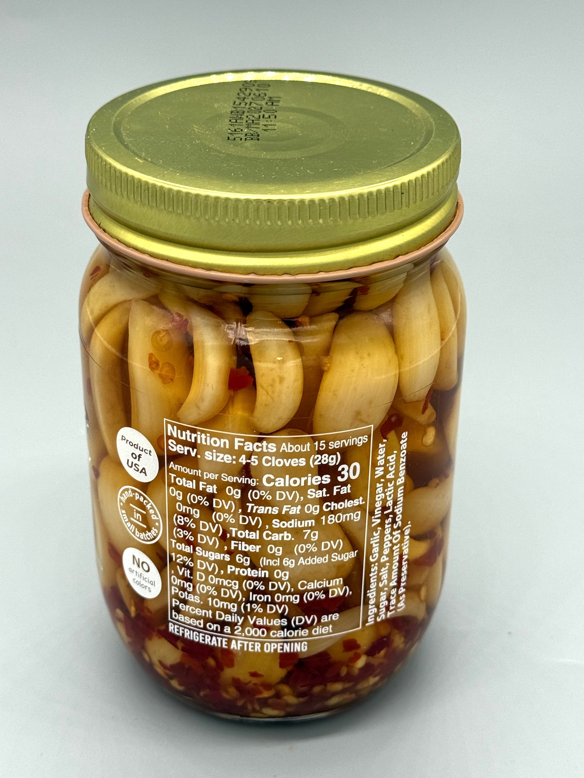 Spera's Hot Pickled Garlic