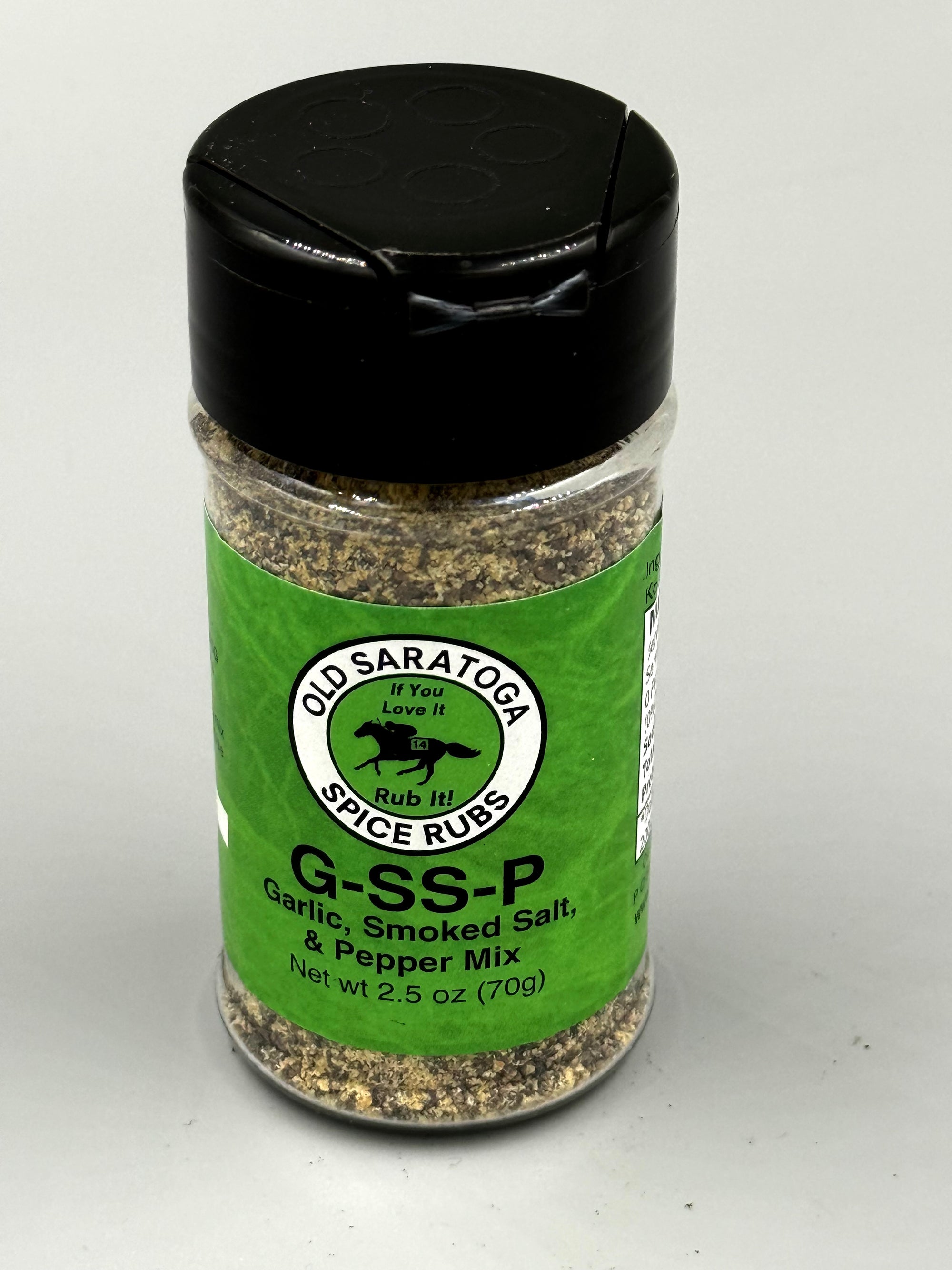 Old Saratoga Spice Rubs G-SS-P Garlic, Smoked Salt &amp; Pepper Mix