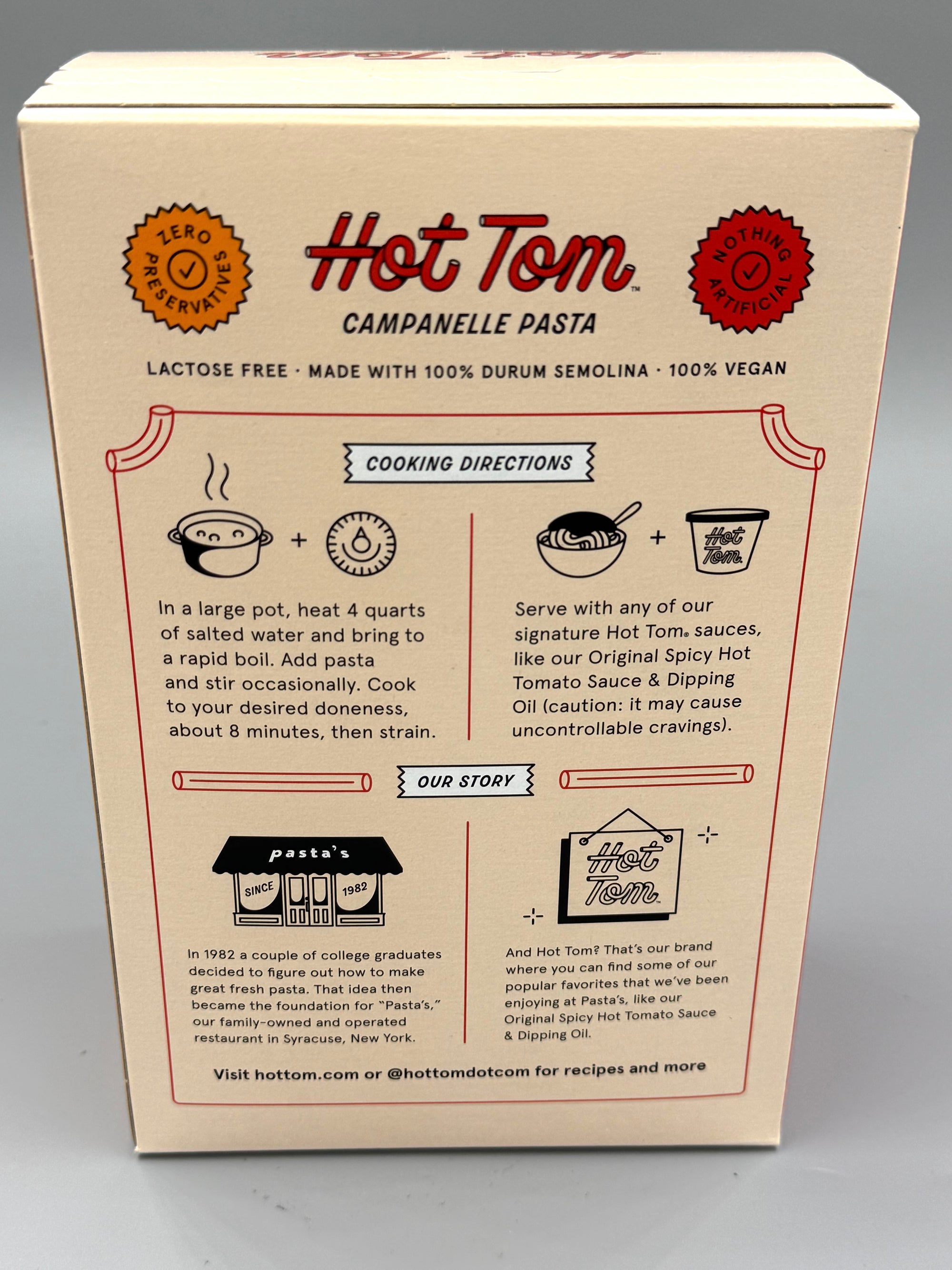 Hot Tom Campanelle Pasta