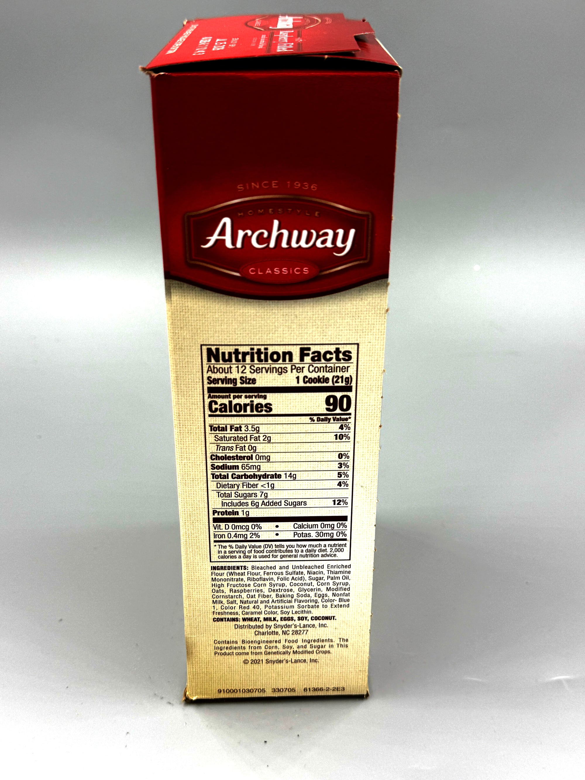 Archway soft Raspberry Filled cookies