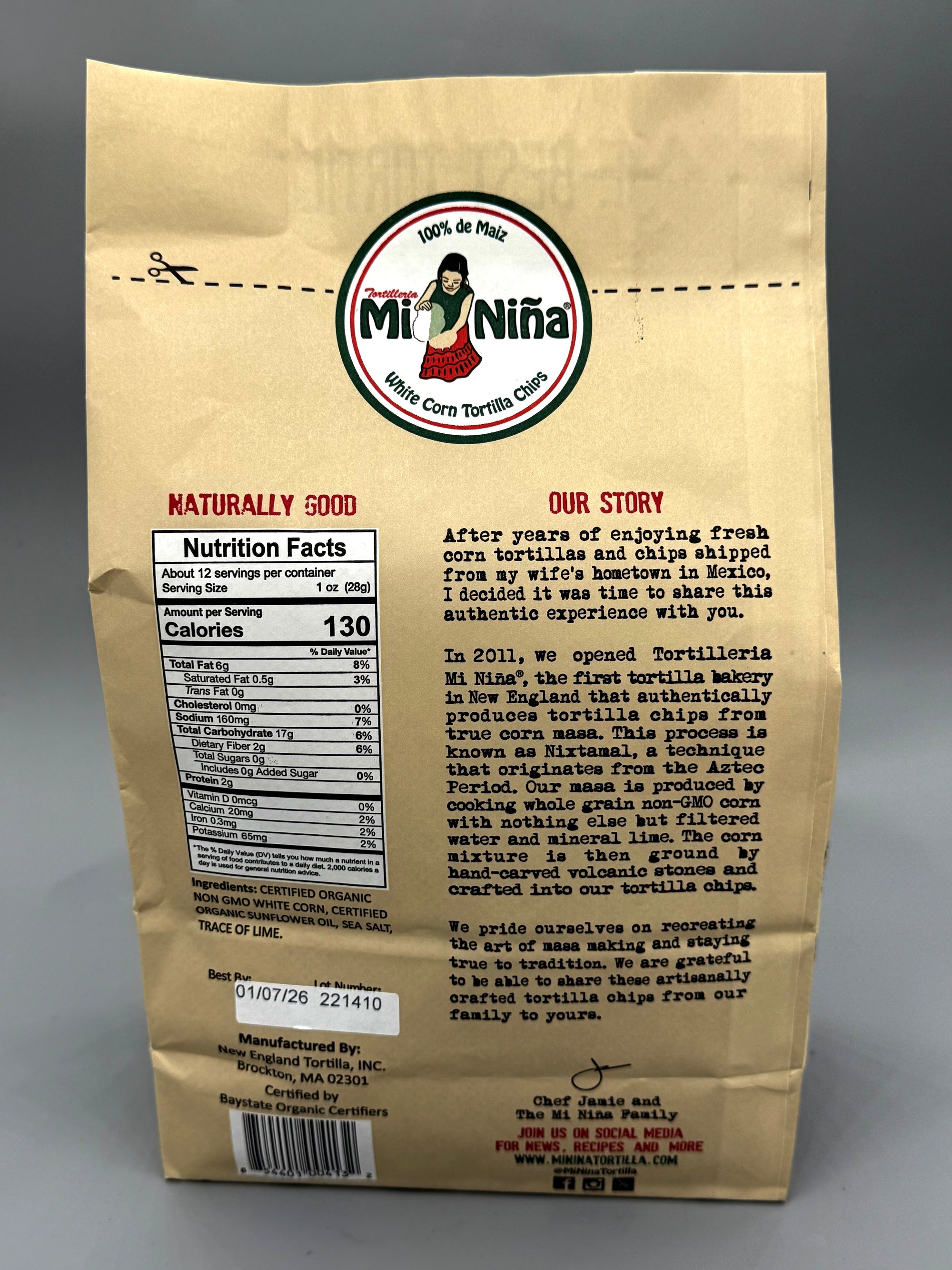 Mi Nina White Corn Tortilla Chips