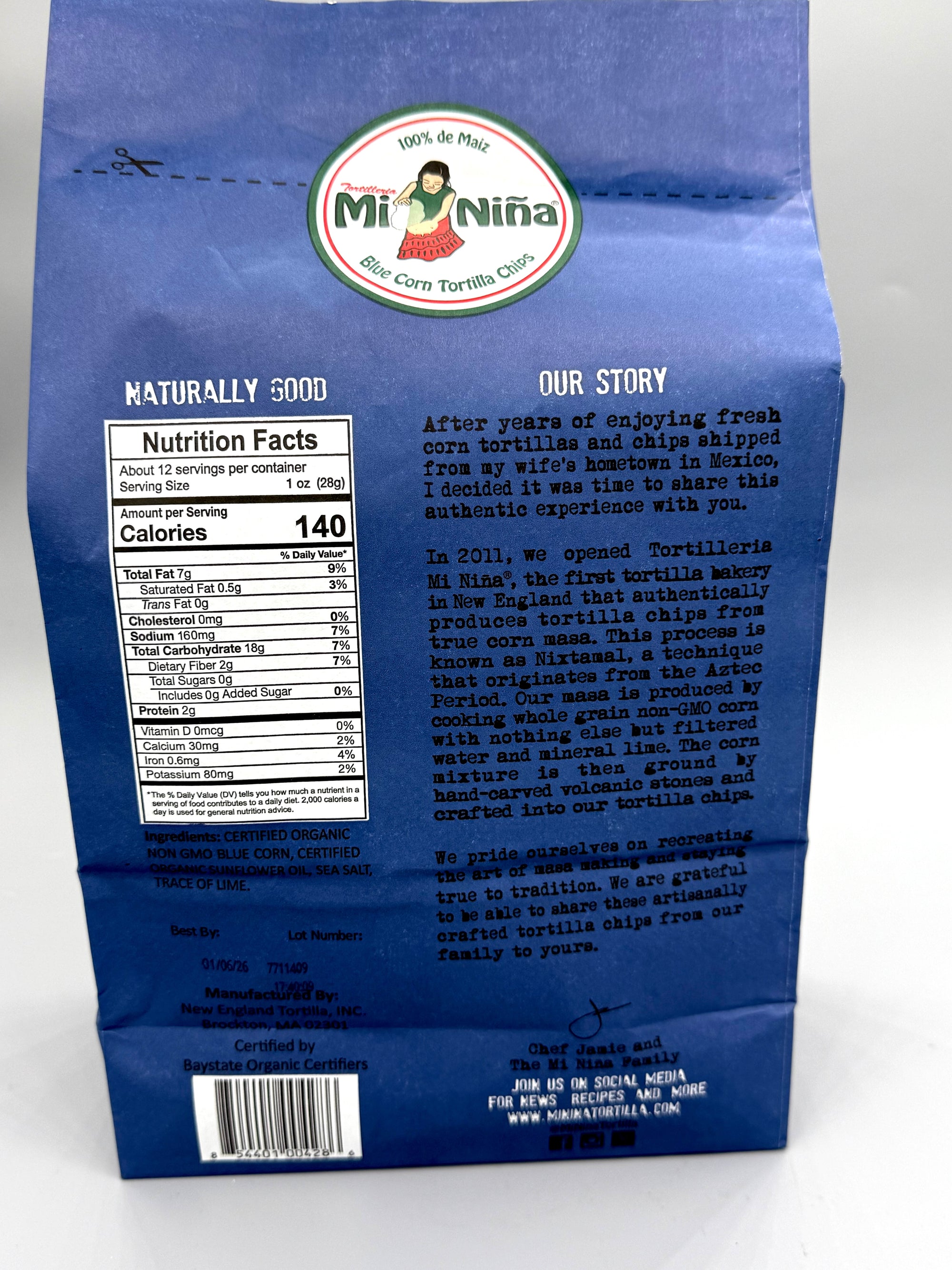 Mi Nina Blue Corn Tortilla Chips