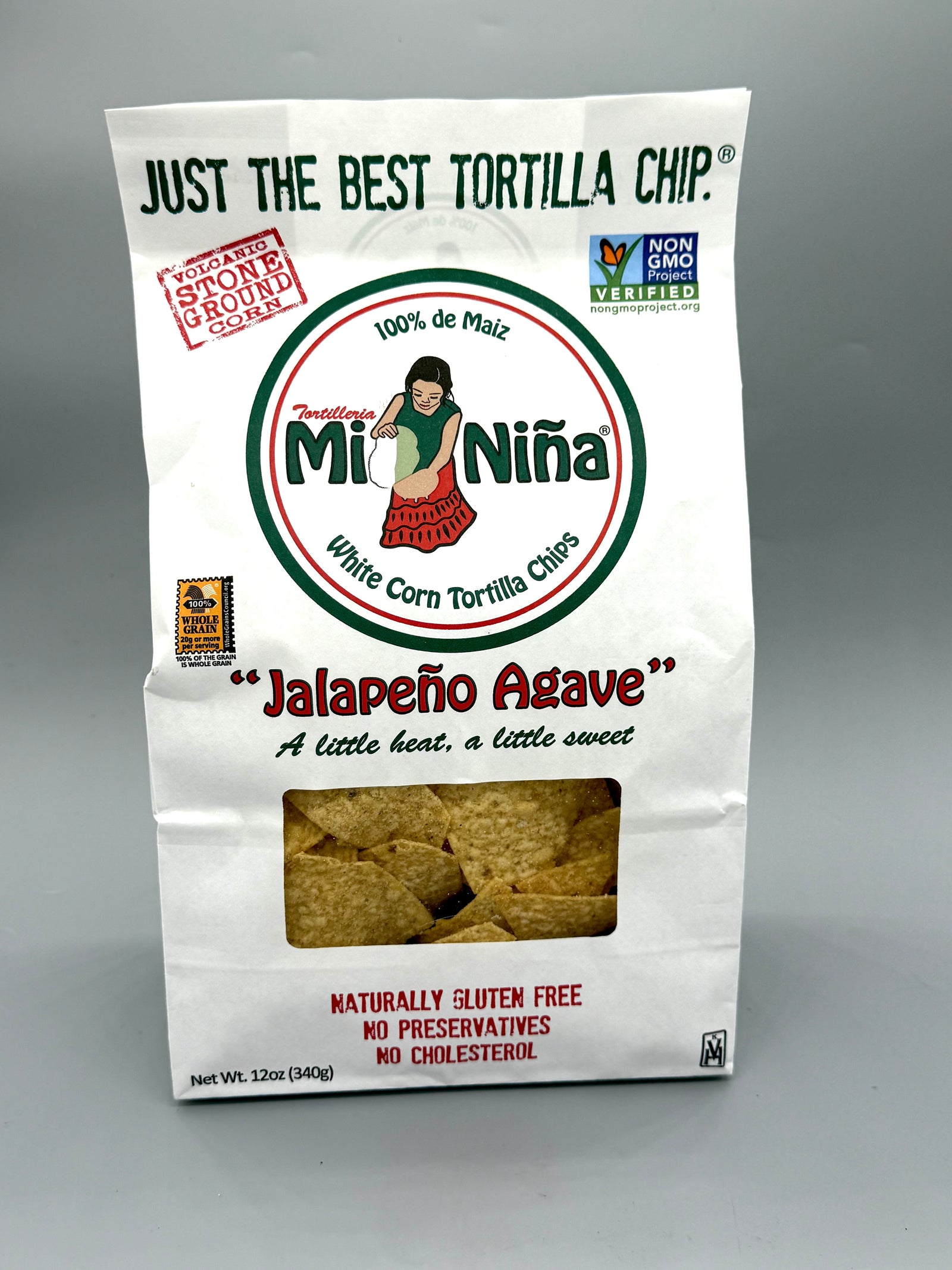 Mi Nina White Corn Tortilla Chips Jalapeno Agave