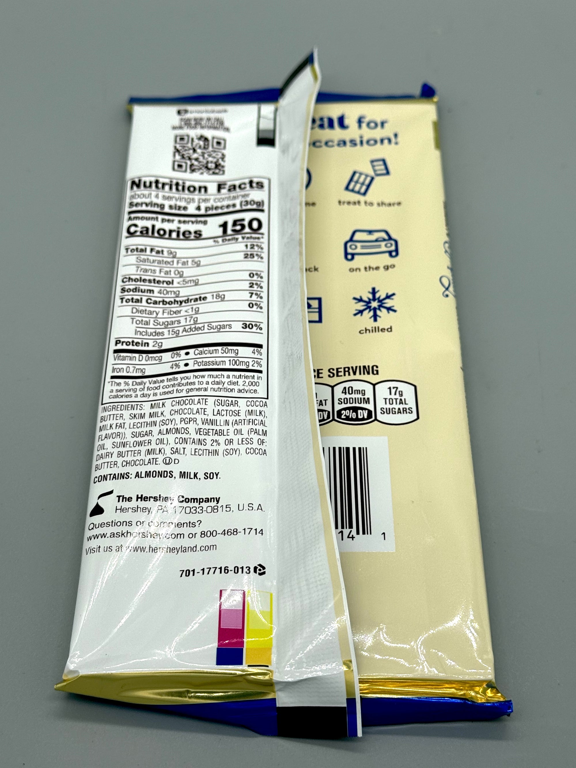 Hershey's Symphony extra creamy milk chocolate almonds &amp; toffee