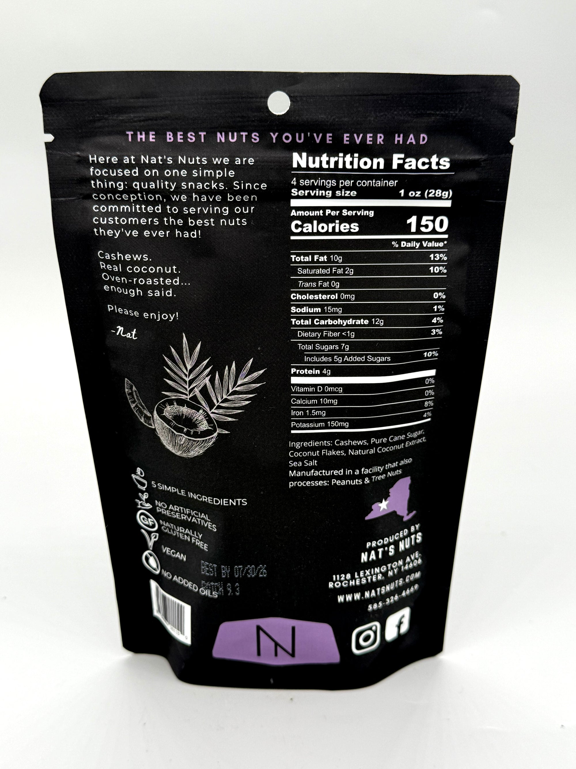 Nat's Nuts Toasted Coconut Cashews