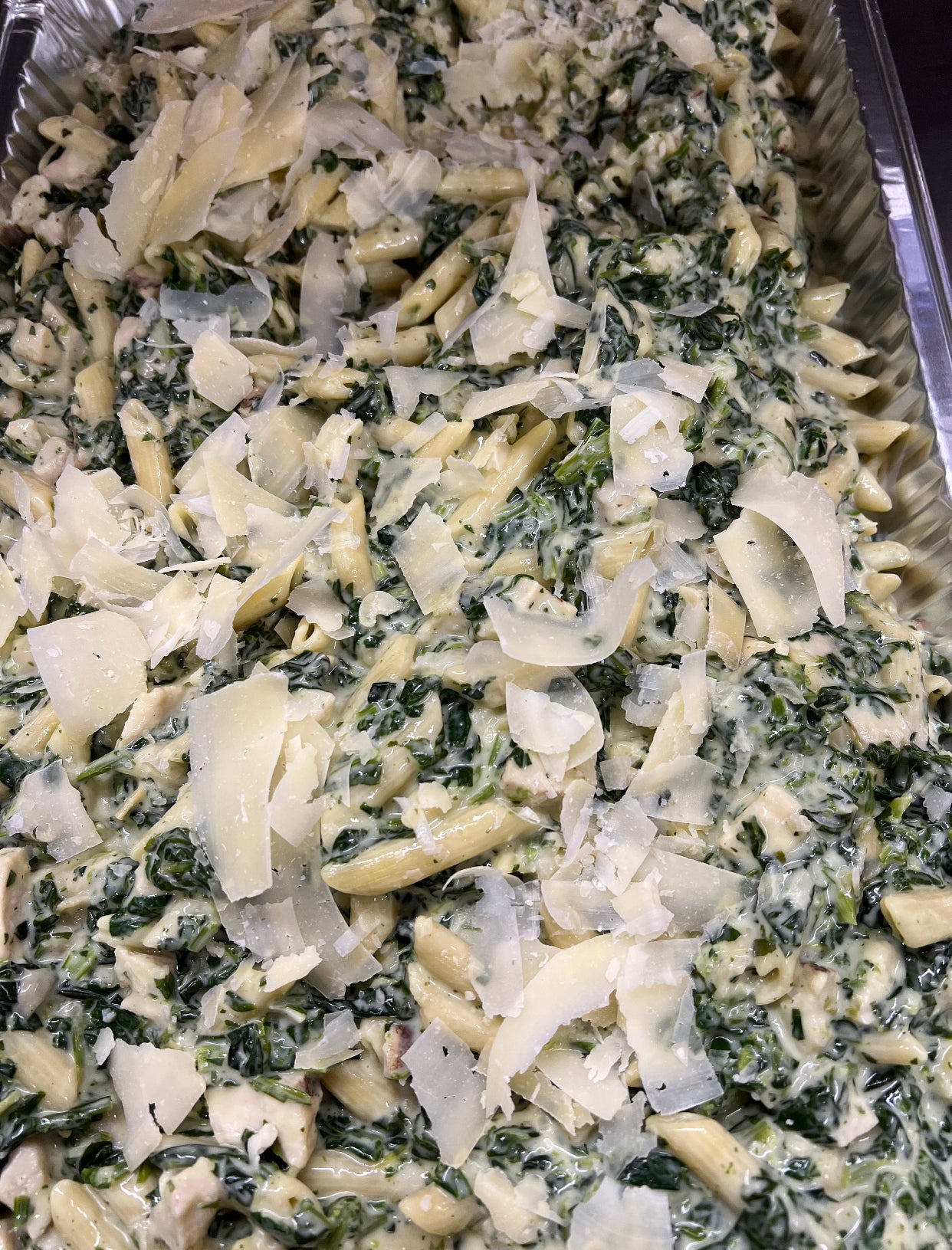 Spinach Artichoke Pasta with Chicken