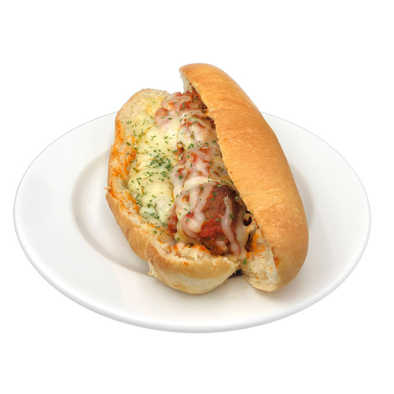 Meatball Sub with Mozzarella Cheese and Sauce
