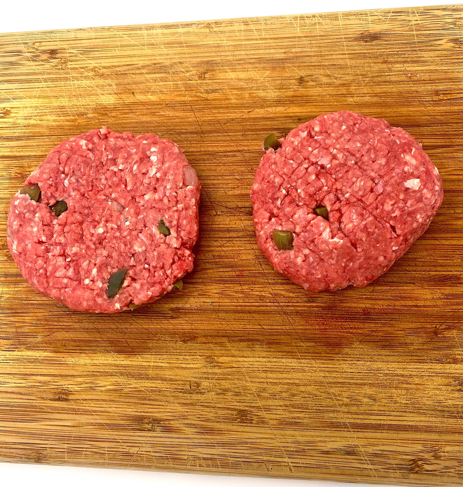 88% Chuck Burgers with Peppers and Onions