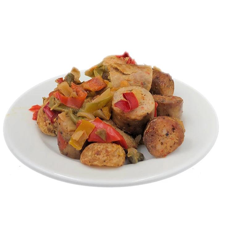 Roasted Potatoes with Peppers, Onions and Sausage