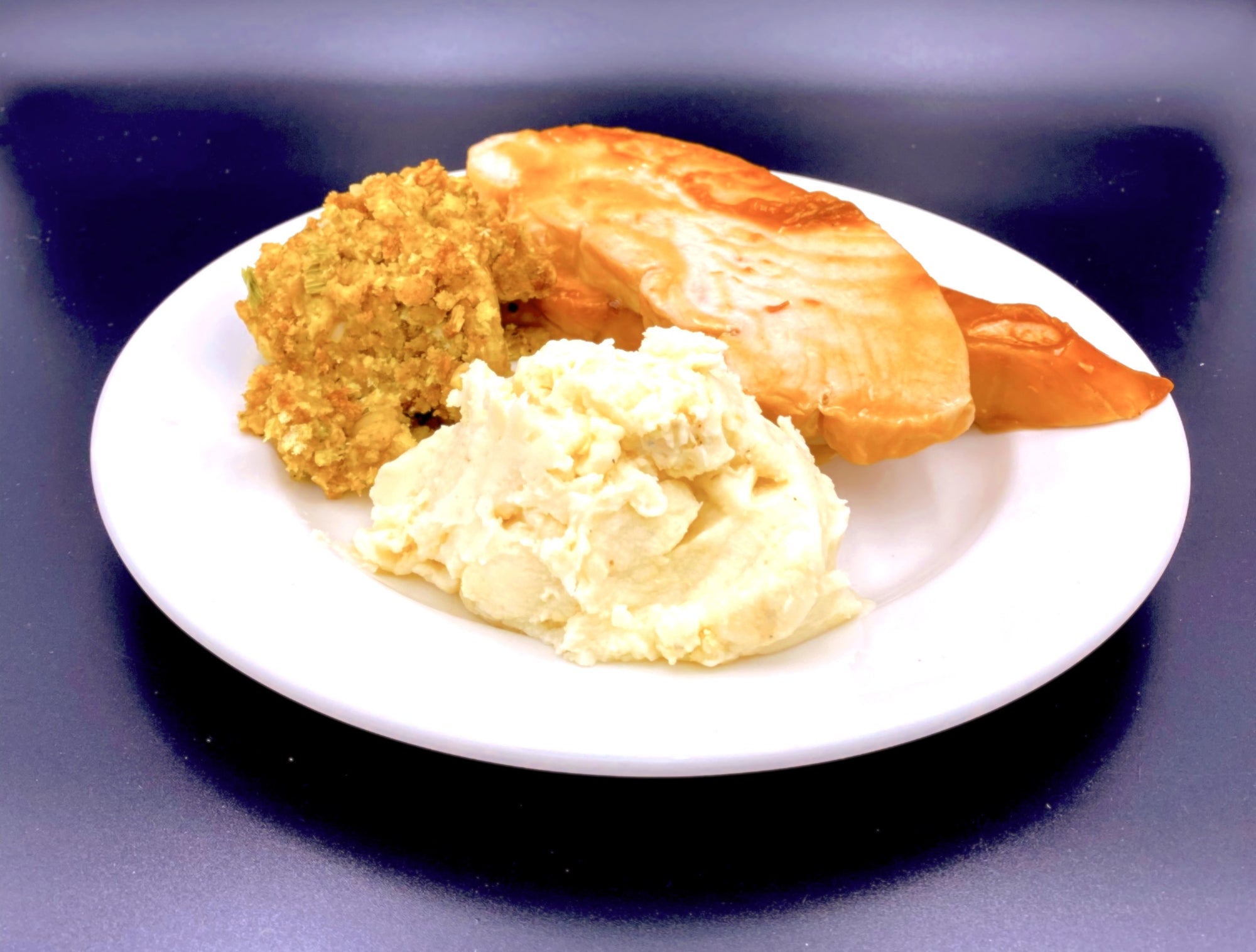 Turkey Dinner with Mashed Potatoes,  and Gravy